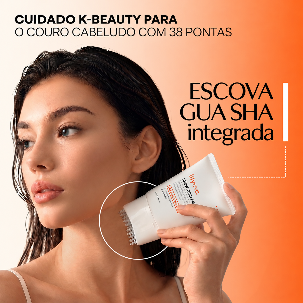 Lilyeve Grow:Turn Exosome Brush Ampoule 100ml - Ampola Antiqueda com Escova - Foto 2