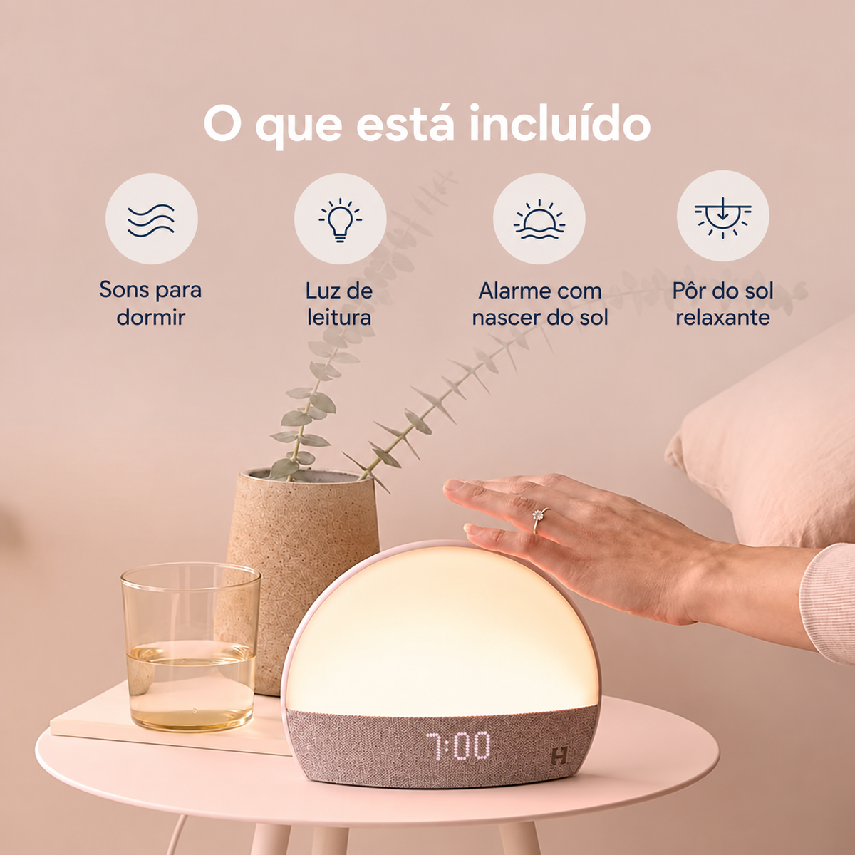 Hatch Restore - Despertador Inteligente com Luz e Sons - Novo - Foto 2