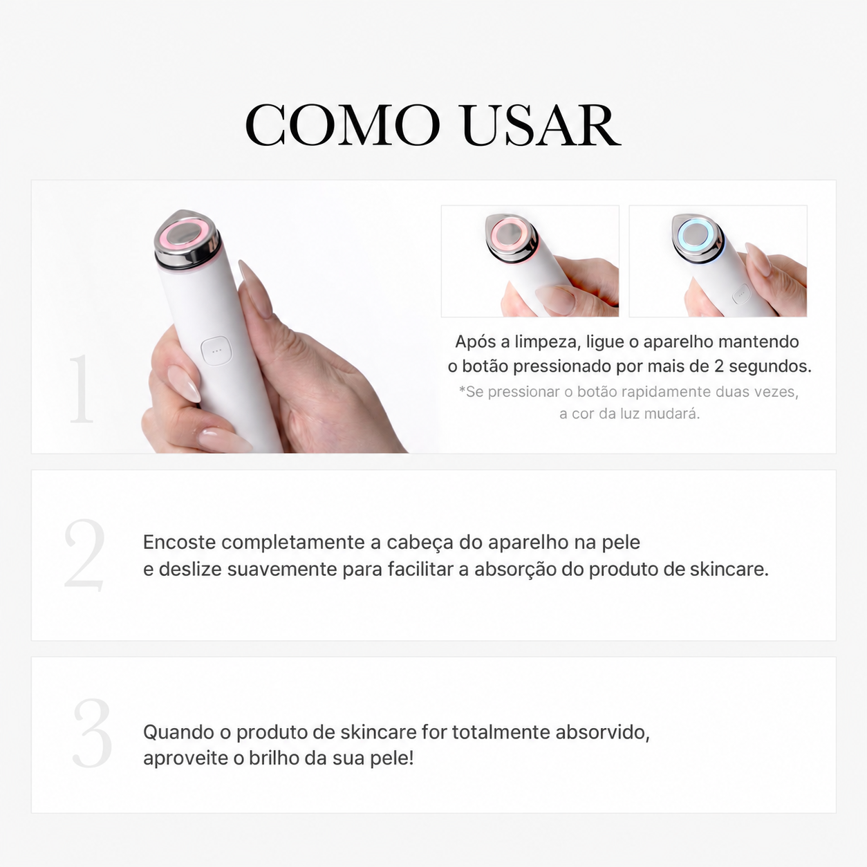 Medicube AGE-R Mini Booster Pro Plus BRANCO - Foto 3