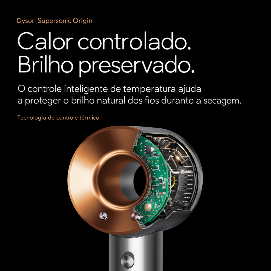 Secador Dyson Supersonic Origin Níquel/Cobre 1600W - Original EUA - Imagem 3
