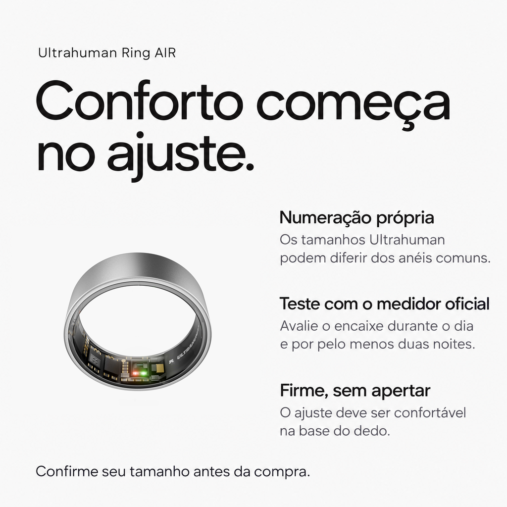 Ultrahuman Ring AIR - Tamanho 6 - Titanium - Foto 3