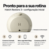 Hatch Restore 3 - Despertador Inteligente Com Luz Do Amanhecer, Som e Rotina De Sono (Putty) - Foto 3