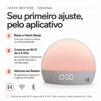 Hatch Restore - Despertador Inteligente com Luz e Sons - Novo - Foto 3
