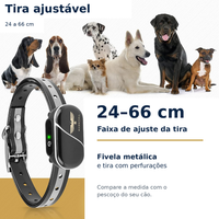 Coleira Eletrônica de Adestramento MASSORA 610 m com Controle Remoto - 3 Modos: Som, Vibração e Choque Estático - Receptora Resistente à Água e Recarregável - Foto 4