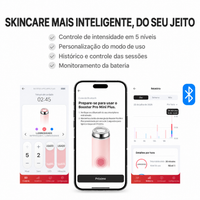 Medicube AGE-R Mini Booster Pro Plus - Aparelho Facial LED 3 em 1 Coreano - Foto 5