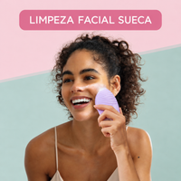 FOREO LUNA 3 Roxo - Escova de Limpeza Facial de Silicone para Pele Sensível - Foto 5