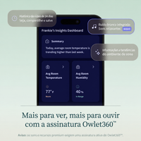 Monitor de Bebê Owlet Dream Sight 2K HD Wi-Fi com Visão Noturna - Foto 5