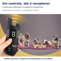 Coleira Eletrônica de Adestramento MASSORA 610 m com Controle Remoto - 3 Modos: Som, Vibração e Choque Estático - Receptora Resistente à Água e Recarregável - Foto 6