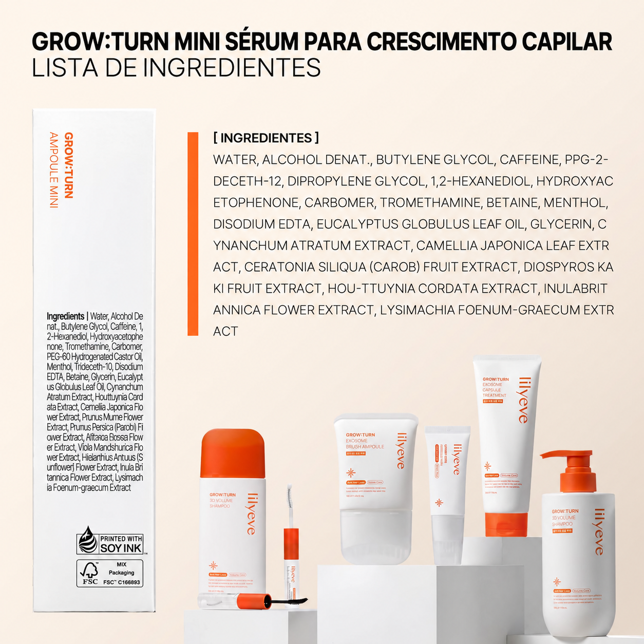 Lilyeve Grow:Turn Exosome Brush Ampoule 30ml - Ampola Antiqueda com Escova - Foto 7