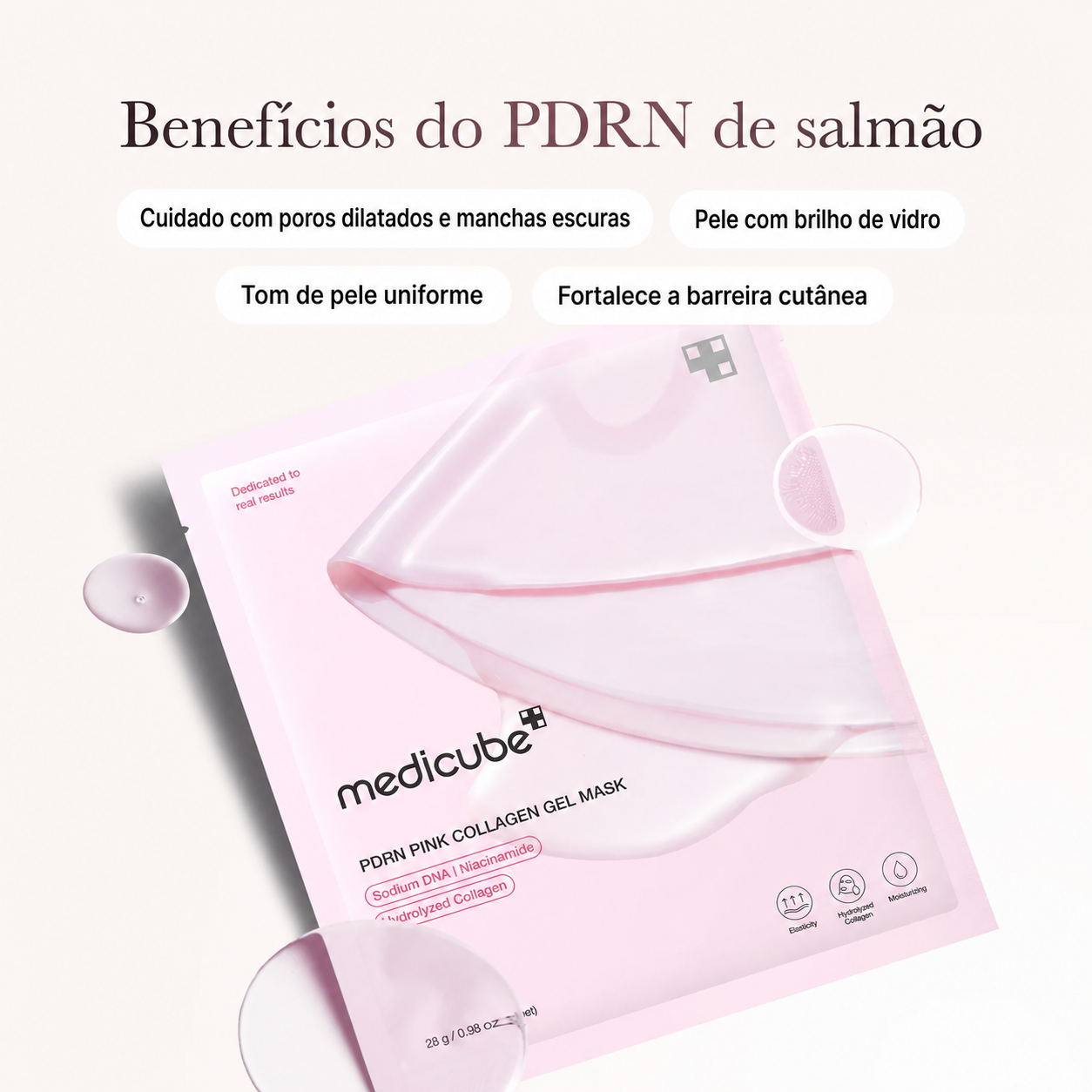 Medicube PDRN Pink Collagen Gel Mask - detalhe do produto