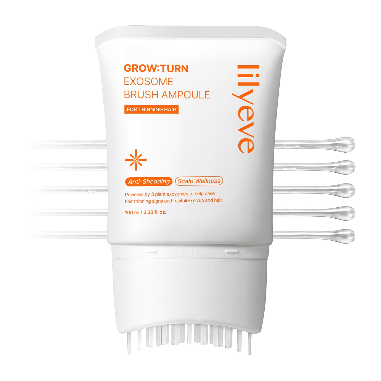Lilyeve Grow:Turn Exosome Brush Ampoule 100ml - Ampola Antiqueda com Escova - Foto 1