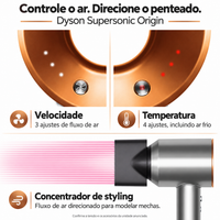 Secador Dyson Supersonic Origin Níquel/Cobre 1600W - Original EUA - Imagem 2