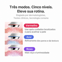 Medicube AGE-R Mini Booster Pro Plus - Aparelho Facial LED 3 em 1 Coreano - Foto 3