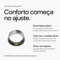 Ultrahuman Ring AIR - Tamanho 6 - Titanium - Foto 3