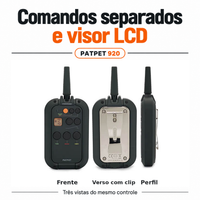 PATPET Model 920 - Coleira de Treinamento para Caes com Controle Remoto - Foto 4
