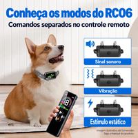 Coleira de treinamento para cães RC06 - Foto 4