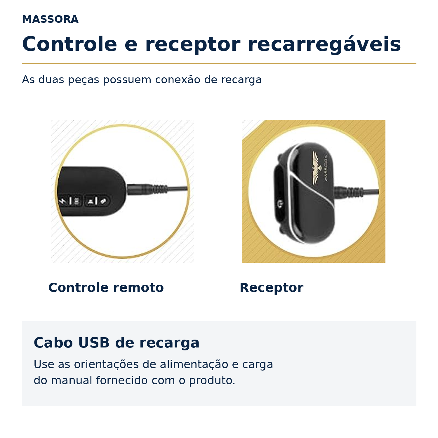 Coleira Eletrônica de Adestramento MASSORA 610 m com Controle Remoto - 3 Modos: Som, Vibração e Choque Estático - Receptora Resistente à Água e Recarregável - Foto 5