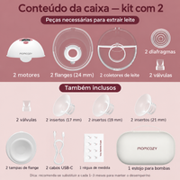 Momcozy M5 Smart Bomba Tira-Leite Wearable com App - 3 Modos 9 Níveis - Foto 5