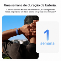 Google Fitbit Air Obsidian - Monitor de Saúde e Atividade sem Tela - Foto 5