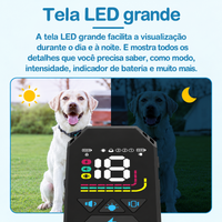 Coleira Antilatido MEGWR TF-X1 - À Prova D'água, Recarregável (Preto) - Foto 5
