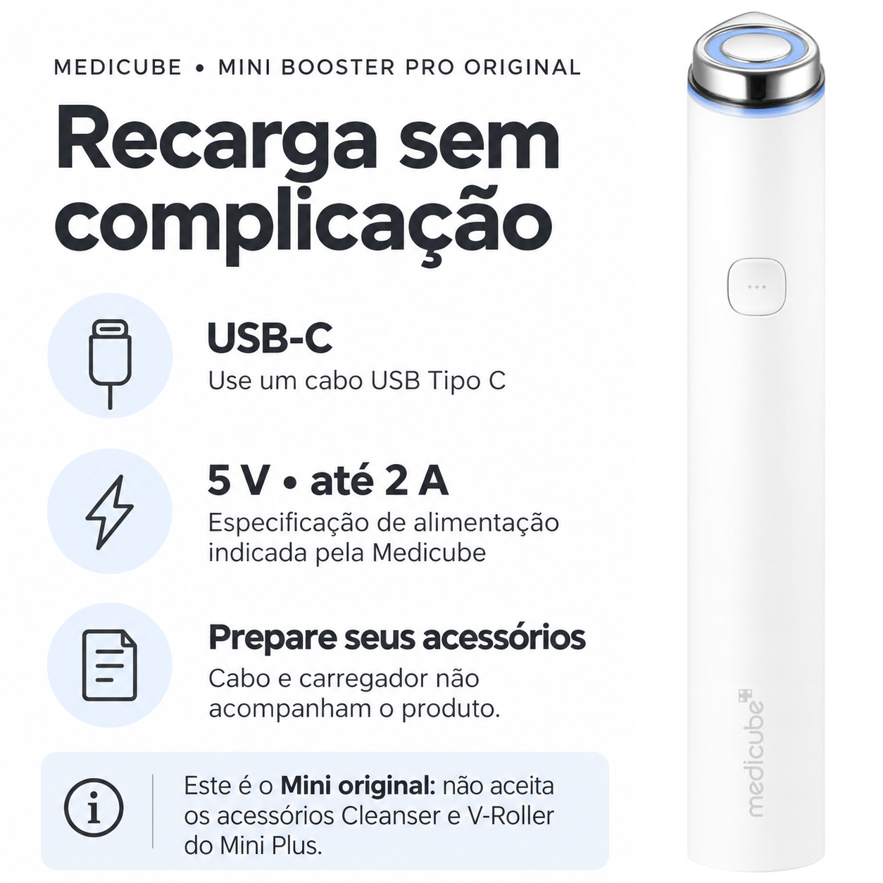 Medicube AGE-R Mini Booster Pro Plus BRANCO - Foto 5