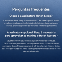 Hatch Restore - Despertador Inteligente com Luz e Sons - Novo - Foto 6