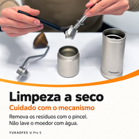 Moedor de Café Manual YUKAOFES U Pro S - Prata - Foto 6