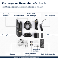 Coleira Eletrônica de Adestramento MASSORA 610 m com Controle Remoto - 3 Modos: Som, Vibração e Choque Estático - Receptora Resistente à Água e Recarregável - Foto 7