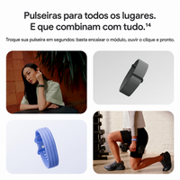 Google Fitbit Air Obsidian - Monitor de Saúde e Atividade sem Tela - Foto 12
