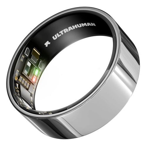 Ultrahuman Ring Air Silver - vista principal, tamanho 10