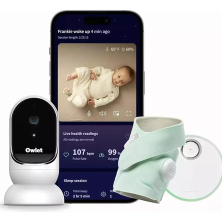 Owlet Monitor Duo 3rd Gen - monitor inteligente para bebês, vista principal do kit