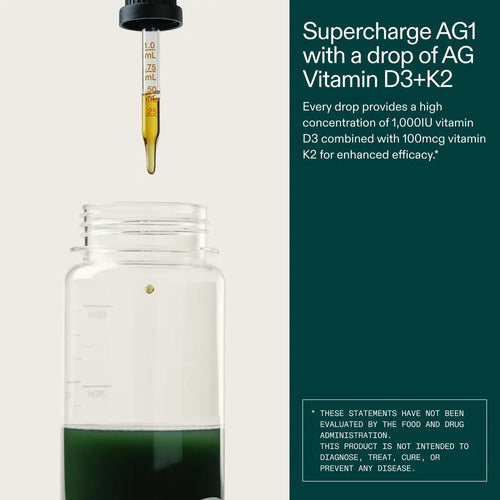 Vitamina D3 K2 AG1 - embalagem do produto